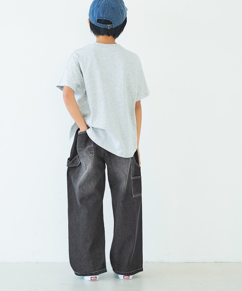 coca(coca)(コカ)の「キッズ デニムペインターパンツ(デニムパンツ・キッズ・ブラック/ダークブルー・120/130/140/150)」の13枚目の写真