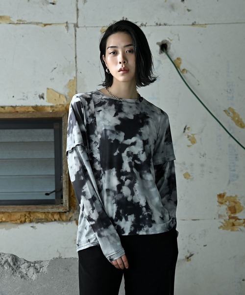funda mine(ファンダマイン)の「2WAYパターントップス(Tシャツ/カットソー・レディース・ブラック/その他・FREE)」の5枚目の写真