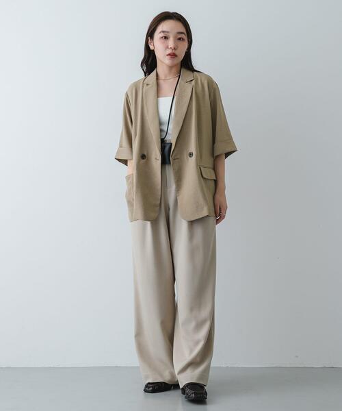 【セオリーリュクス】美品✨洗える リネン ストレッチ ノーカラージャケット SUMMER WHITE | Theory luxe[セオリーリュクス]公式通販サイト