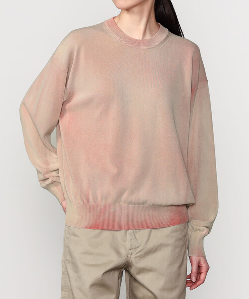 ROBERTO COLLINA(ロベルトコリーナ)の「roberto collina | コットン クルーネックニット WOMEN(ニット/セーター・レディース・ブラウン系その他/ブルー系その他/ホワイト系その他・F)」の1枚目の写真