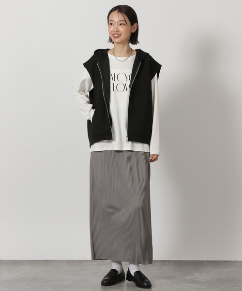 LAKOLE(ラコレ)の「テレコリブナロースカート / 663225(スカート・レディース・ラベンダー/グレー/クリアグリーン/ブラック・LARGE/MEDIUM)」の13枚目の写真