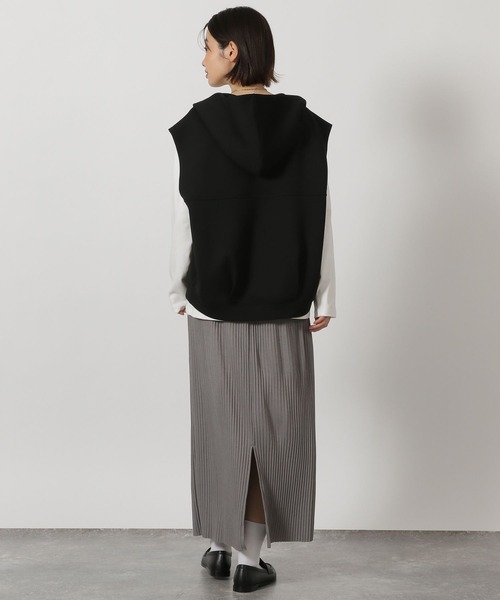 LAKOLE(ラコレ)の「テレコリブナロースカート / 663225(スカート・レディース・ラベンダー/グレー/クリアグリーン/ブラック・LARGE/MEDIUM)」の15枚目の写真