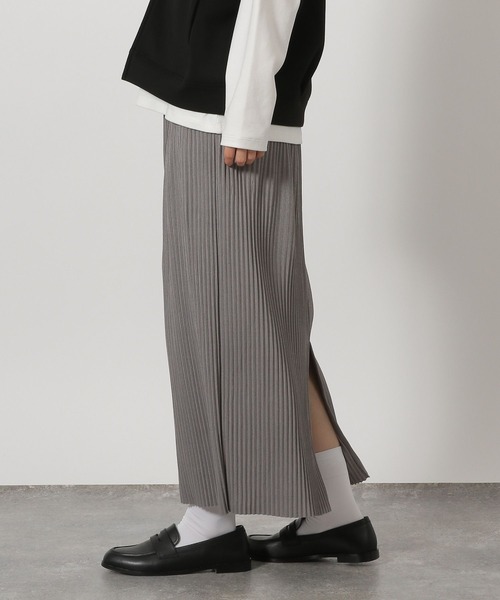 LAKOLE(ラコレ)の「テレコリブナロースカート / 663225(スカート・レディース・ラベンダー/グレー/クリアグリーン/ブラック・LARGE/MEDIUM)」の17枚目の写真