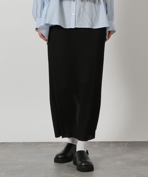 LAKOLE(ラコレ)の「テレコリブナロースカート / 663225(スカート・レディース・ラベンダー/グレー/クリアグリーン/ブラック・LARGE/MEDIUM)」の22枚目の写真