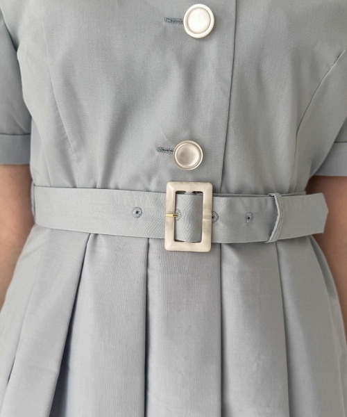 F i.n.t（フィント）の「レース風プリントヘムシャツワンピース（シャツワンピース・レディース・ライトブルー/ブルー・FREE）」の12枚目の写真