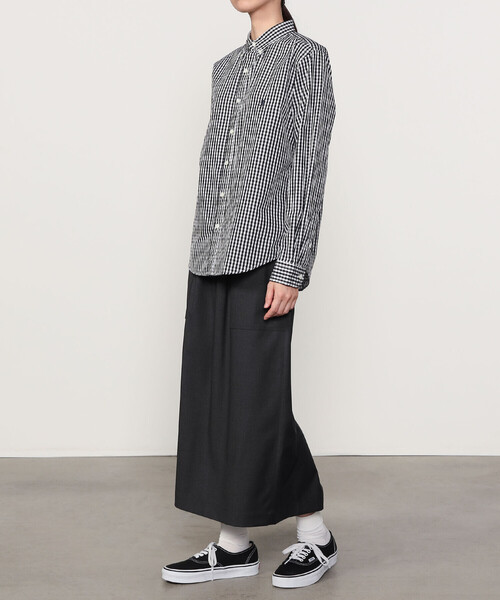 GYMPHLEX(ジムフレックス)の「Gymphlex | 長袖 ボタンダウンシャツ GINGHAM WOMEN(シャツ/ブラウス・レディース・ブラック系その他・12)」の11枚目の写真