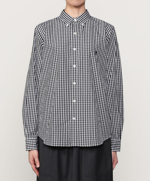 GYMPHLEX(ジムフレックス)の「Gymphlex | 長袖 ボタンダウンシャツ GINGHAM WOMEN(シャツ/ブラウス・レディース・ブラック系その他・12)」の15枚目の写真