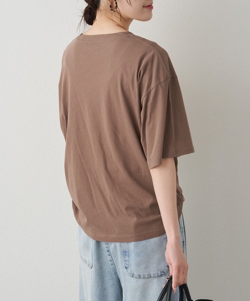 PUAL CE CIN(ピュアルセシン)の「テキストアートプリントTシャツ(Tシャツ/カットソー・レディース・オフホワイト/ベージュ/モカ・FREE)」の13枚目の写真