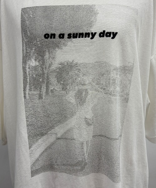PUAL CE CIN(ピュアルセシン)の「テキストアートプリントTシャツ(Tシャツ/カットソー・レディース・オフホワイト/ベージュ/モカ・FREE)」の4枚目の写真