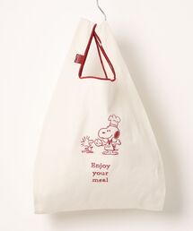 PEANUTS（ピーナッツ）の「PEANUTS/ピーナッツ　スナックタイムシェフシリーズ　マルシェバッグ（エコバッグ/サブバッグ）」