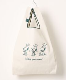 PEANUTS（ピーナッツ）の「PEANUTS/ピーナッツ　スナックタイムシェフシリーズ　マルシェバッグ（エコバッグ/サブバッグ）」