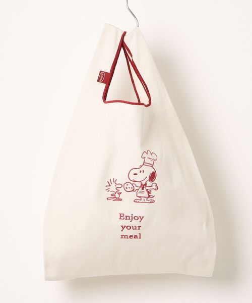 PEANUTS(ピーナッツ)の「PEANUTS/ピーナッツ スナックタイムシェフシリーズ マルシェバッグ(エコバッグ/サブバッグ・レディース・グリーン/レッド・ONE SIZE)」の9枚目の写真