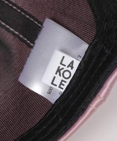 LAKOLE（ラコレ）の「サテンロゴキャップ / 639412（キャップ・レディース・ピンク/ダークブラウン/ライトグレー・FREE）」の12枚目の写真