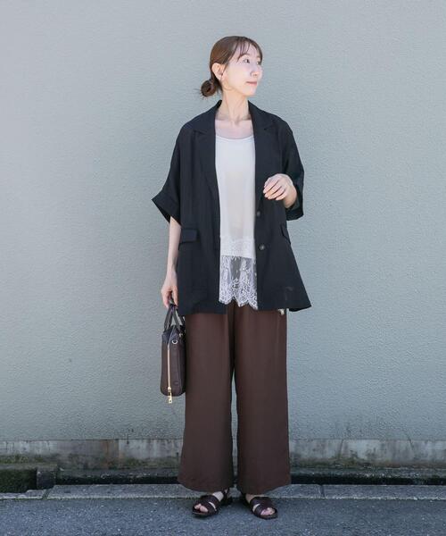 ITEMS URBANRESEARCH(アイテムズ アーバンリサーチ)の「シアードルマンジャケット(その他アウター・レディース・グレー系その他/ブラック/ブラウン・FREE)」の15枚目の写真