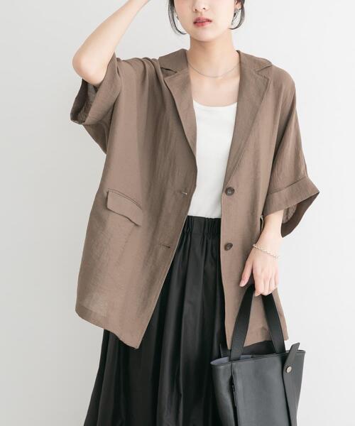 ITEMS URBANRESEARCH(アイテムズ アーバンリサーチ)の「シアードルマンジャケット(その他アウター・レディース・グレー系その他/ブラック/ブラウン・FREE)」の18枚目の写真