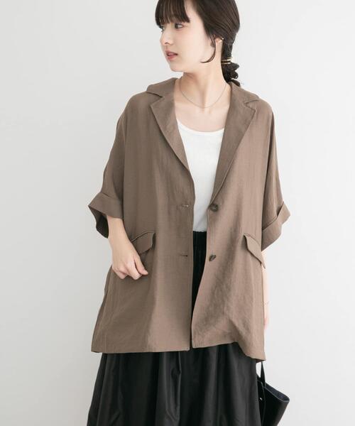 ITEMS URBANRESEARCH(アイテムズ アーバンリサーチ)の「シアードルマンジャケット(その他アウター・レディース・グレー系その他/ブラック/ブラウン・FREE)」の19枚目の写真