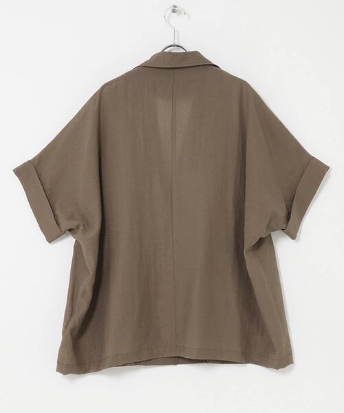 ITEMS URBANRESEARCH(アイテムズ アーバンリサーチ)の「シアードルマンジャケット(その他アウター・レディース・グレー系その他/ブラック/ブラウン・FREE)」の4枚目の写真
