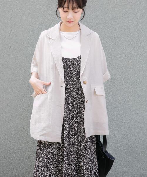 ITEMS URBANRESEARCH(アイテムズ アーバンリサーチ)の「シアードルマンジャケット(その他アウター・レディース・グレー系その他/ブラック/ブラウン・FREE)」の7枚目の写真