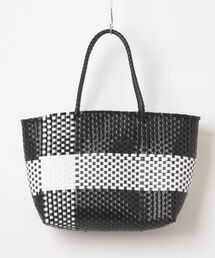 MAZEMAZE（マゼマゼ）の「2トーンプラリュクスマルシェバッグ（かごバッグ）」