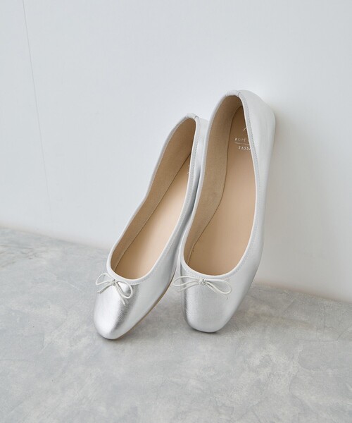 ROPE' PICNIC（ロペピクニック）の「【AIRina/エアリーナ】軽くてやわらかいバレエシューズ（バレエシューズ・レディース・ピンク/ブラック/シルバー・23.5cm/24.5cm/24.0cm/23.0cm）」の3枚目の写真