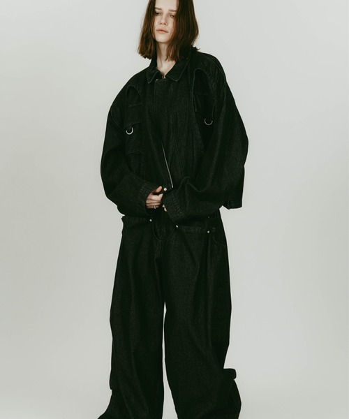 Knuth Marf(クヌースマーフ)の「Knuth Marf rounded pocketjacket(ブルゾン・レディース・ブラック/ライトグレー・FREE)」の16枚目の写真
