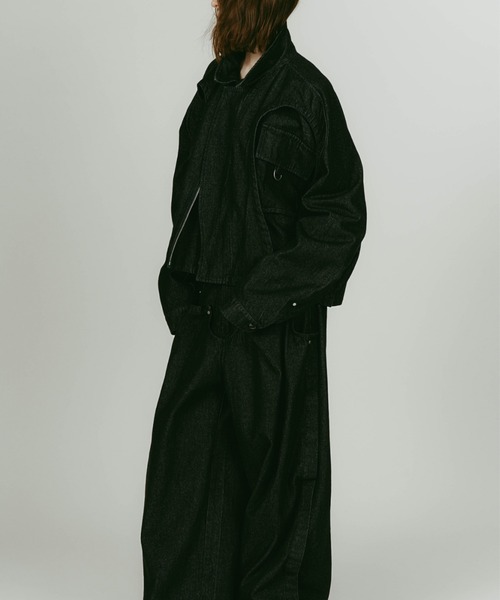 Knuth Marf(クヌースマーフ)の「Knuth Marf rounded pocketjacket(ブルゾン・レディース・ブラック/ライトグレー・FREE)」の7枚目の写真