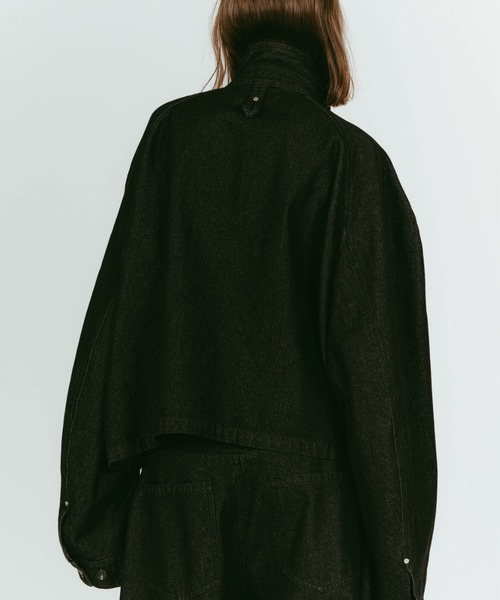 Knuth Marf(クヌースマーフ)の「Knuth Marf rounded pocketjacket(ブルゾン・レディース・ブラック/ライトグレー・FREE)」の8枚目の写真