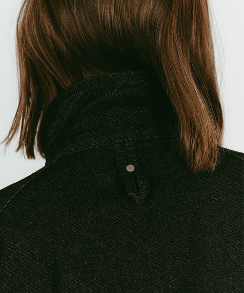Knuth Marf(クヌースマーフ)の「Knuth Marf rounded pocketjacket(ブルゾン・レディース・ブラック/ライトグレー・FREE)」の9枚目の写真