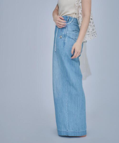 N.（N. Natural Beauty Basic）（エヌエヌナチュラルビューティーベーシック）の「【Healthy DENIM】デニムマリンパンツ（デニムパンツ・レディース・ネイビー/ブルー・MEDIUM/SMALL）」の21枚目の写真