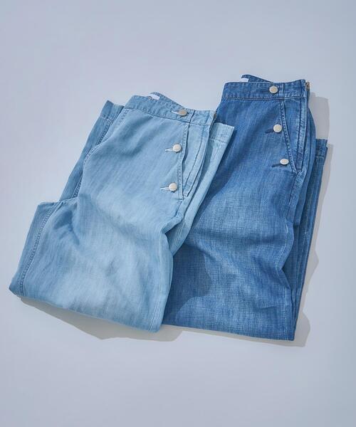 N.（N. Natural Beauty Basic）（エヌエヌナチュラルビューティーベーシック）の「【Healthy DENIM】デニムマリンパンツ（デニムパンツ・レディース・ネイビー/ブルー・MEDIUM/SMALL）」の20枚目の写真