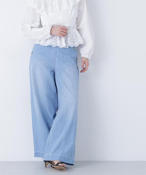 N.（N. Natural Beauty Basic）（エヌエヌナチュラルビューティーベーシック）の「【Healthy DENIM】デニムマリンパンツ（デニムパンツ・レディース・ネイビー/ブルー・MEDIUM/SMALL）」の17枚目の写真