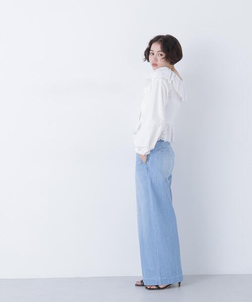 N.(N. Natural Beauty Basic)(エヌエヌナチュラルビューティーベーシック)の「【Healthy DENIM】デニムマリンパンツ(デニムパンツ・レディース・ネイビー/ブルー・MEDIUM/SMALL)」の12枚目の写真