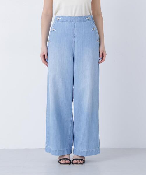 N.(N. Natural Beauty Basic)(エヌエヌナチュラルビューティーベーシック)の「【Healthy DENIM】デニムマリンパンツ(デニムパンツ・レディース・ネイビー/ブルー・MEDIUM/SMALL)」の16枚目の写真