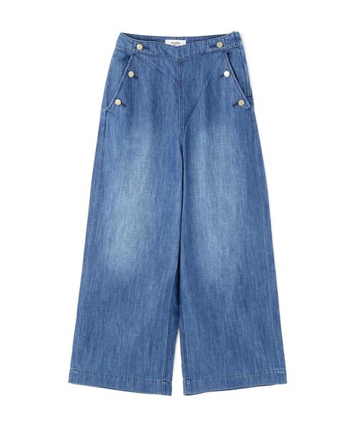 N.(N. Natural Beauty Basic)(エヌエヌナチュラルビューティーベーシック)の「【Healthy DENIM】デニムマリンパンツ(デニムパンツ・レディース・ネイビー/ブルー・MEDIUM/SMALL)」の3枚目の写真