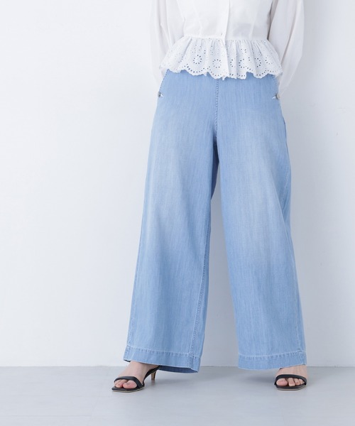 N.（N. Natural Beauty Basic）（エヌエヌナチュラルビューティーベーシック）の「【Healthy DENIM】デニムマリンパンツ（デニムパンツ・レディース・ネイビー/ブルー・MEDIUM/SMALL）」の13枚目の写真