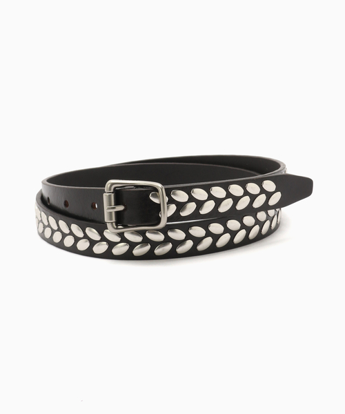 LEMAIRE(ルメール)の「LEMAIRE(ルメール) ALMOND STUD BELT(ベルト・メンズ・ブラウン・90/85/80)」の1枚目の写真