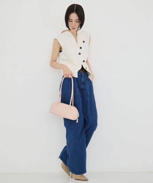 STUDIOUS（ステュディオス）の「FIGRE BOSTON S（ショルダーバッグ・レディース・ピンク/アイボリー/ブラック・FREE）」の18枚目の写真