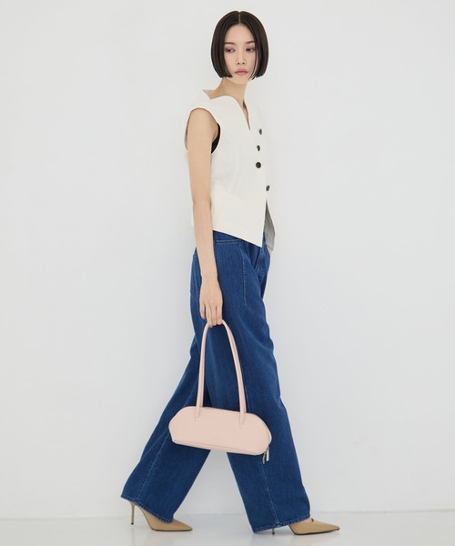 STUDIOUS（ステュディオス）の「FIGRE BOSTON S（ショルダーバッグ・レディース・ピンク/アイボリー/ブラック・FREE）」の6枚目の写真