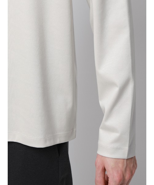 SUIT SQUARE（スーツスクエア）の「クルーネックTシャツ／長袖／ウォッシャブル／形態安定／シルケットスムースコットン／無地（Tシャツ/カットソー・メンズ・ネイビー/グレー/ホワイト・L/M/S/LL）」の13枚目の写真