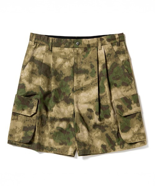 430（フォーサーティ）の「mp14916- CAMO ESLOT CARGO SHORTS カーゴショートパンツ(26-097)（その他パンツ・メンズ・グレー系カモフラージュ/ブラウン系カモフラージュ/カモフラージュ/グリーン系カモフラージュ・3/2/1）」の2枚目の写真