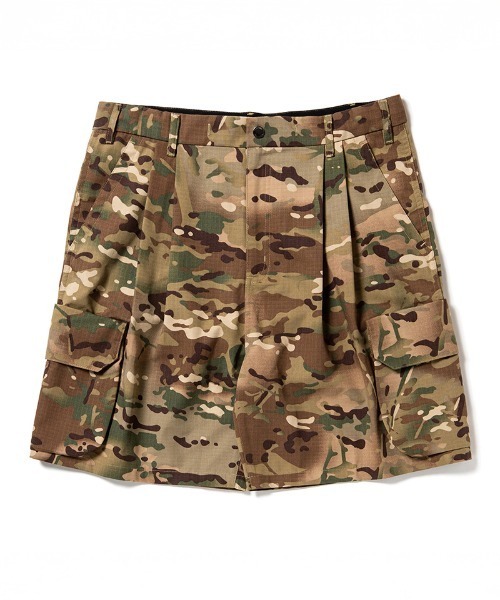 430（フォーサーティ）の「mp14916- CAMO ESLOT CARGO SHORTS カーゴショートパンツ(26-097)（その他パンツ・メンズ・グレー系カモフラージュ/ブラウン系カモフラージュ/カモフラージュ/グリーン系カモフラージュ・3/2/1）」の3枚目の写真