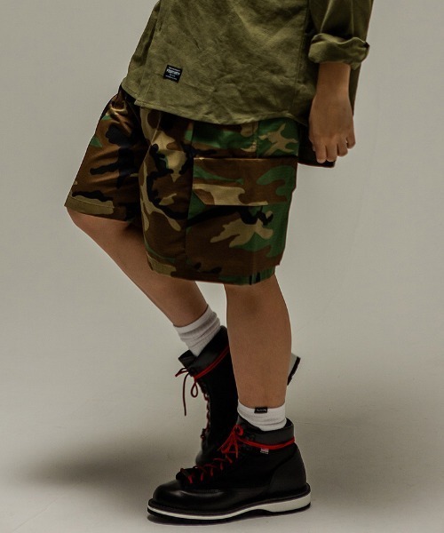 430（フォーサーティ）の「mp14916- CAMO ESLOT CARGO SHORTS カーゴショートパンツ(26-097)（その他パンツ・メンズ・グレー系カモフラージュ/ブラウン系カモフラージュ/カモフラージュ/グリーン系カモフラージュ・3/2/1）」の9枚目の写真