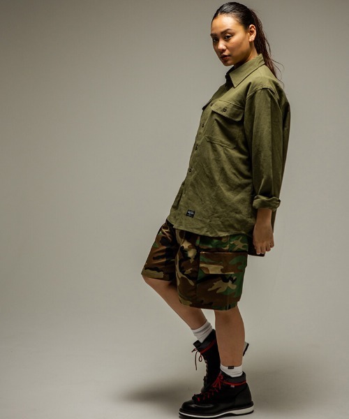 430（フォーサーティ）の「mp14916- CAMO ESLOT CARGO SHORTS カーゴショートパンツ(26-097)（その他パンツ・メンズ・グレー系カモフラージュ/ブラウン系カモフラージュ/カモフラージュ/グリーン系カモフラージュ・3/2/1）」の11枚目の写真