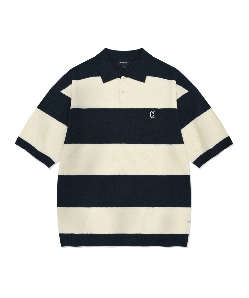 Ragby half-knit navy
