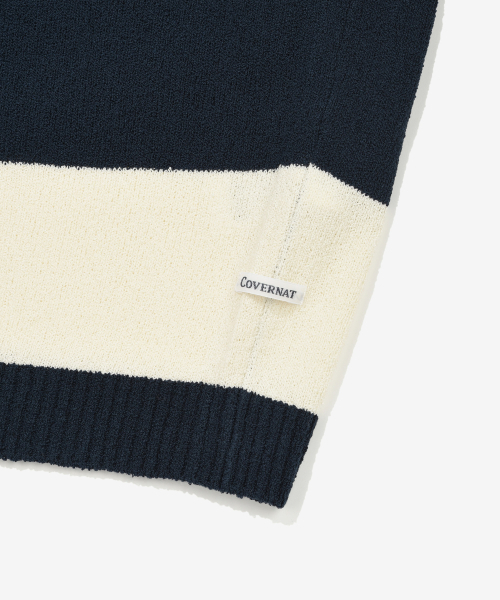 COVERNAT(カバーナット)の「ラグビーハーフニットネイビー(ニット/セーター・レディース・その他・X-SMALL/SMALL/MEDIUM/LARGE/X-LARGE/XX-LARGE)」の9枚目の写真