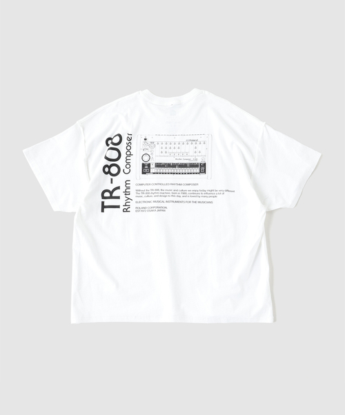 is-ness（イズネス）の「ISNESS MUSIC × ROLAND TR-808 T-SHIRTS（Tシャツ/カットソー・メンズ・ホワイト/ブラック・FREE）」の2枚目の写真