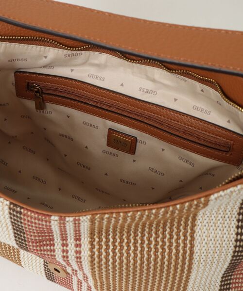 Guess(ゲス)の「CAMDEN Shoulder Bag ショルダーバッグ(ショルダーバッグ・レディース・ホワイト×グリーン/ブラウン・ONE SIZE)」の15枚目の写真