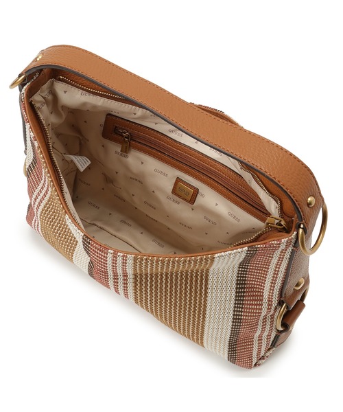 Guess(ゲス)の「CAMDEN Shoulder Bag ショルダーバッグ(ショルダーバッグ・レディース・ホワイト×グリーン/ブラウン・ONE SIZE)」の7枚目の写真