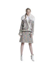 GREEDILOUS（グリディアス）の「ツイードファー トリミングジャケット（テーラードジャケット）」