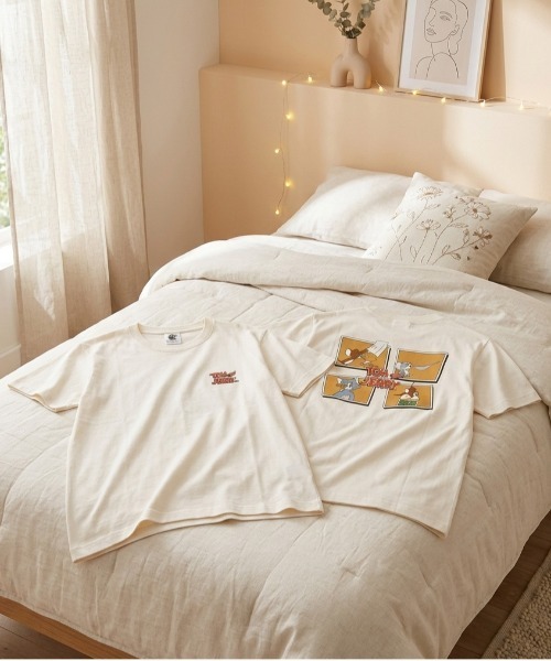 Tom&Jerry(トムアンドジェリー)の「【TOM & JERRY/トムとジェリー】キャラクタープリント半袖Tシャツ(Tシャツ/カットソー・レディース・クリーム/オフホワイト/ブラック/ミント・LARGE/MEDIUM)」の15枚目の写真